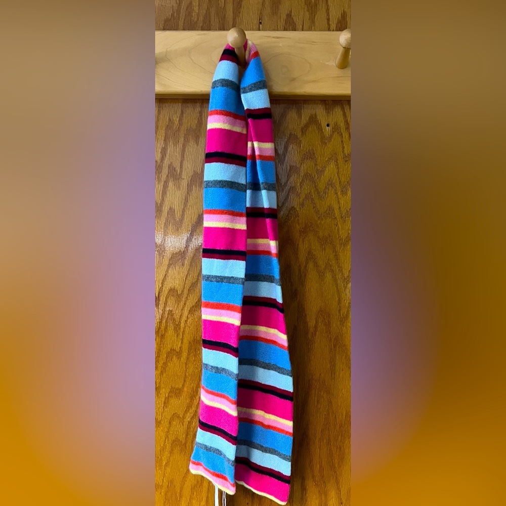 NWT Express multi-colored striped cashmere scarf